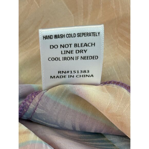 CURRENT AIR Los Angeles Pleated Rainbow Stripe Maxi Dress Size M EUC Boho - Picture 8 of 9